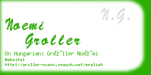 noemi groller business card